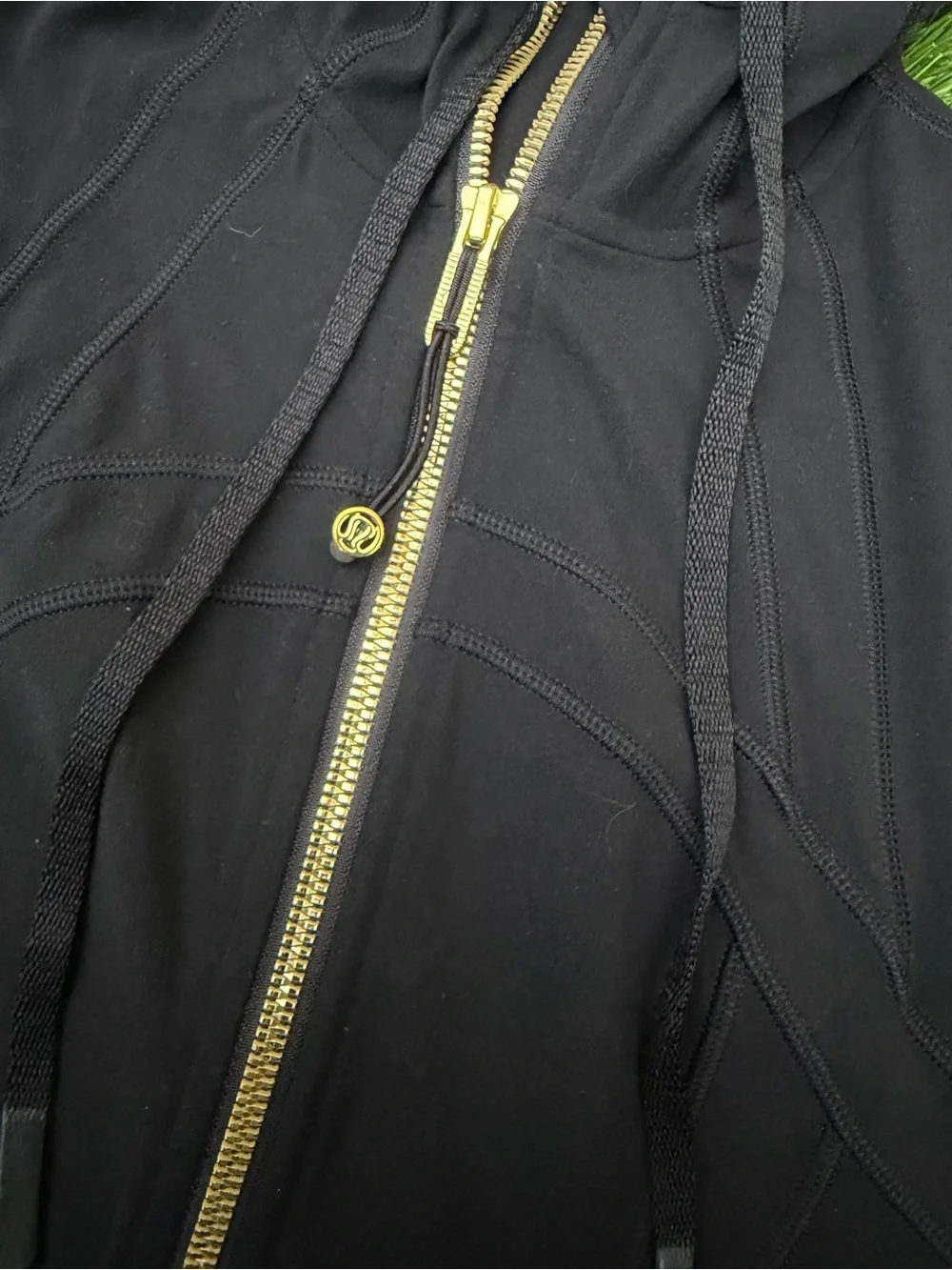 Lululemon Define Jacket Hoodie Gold Hardware Soft Nulu Square Dot Size 0